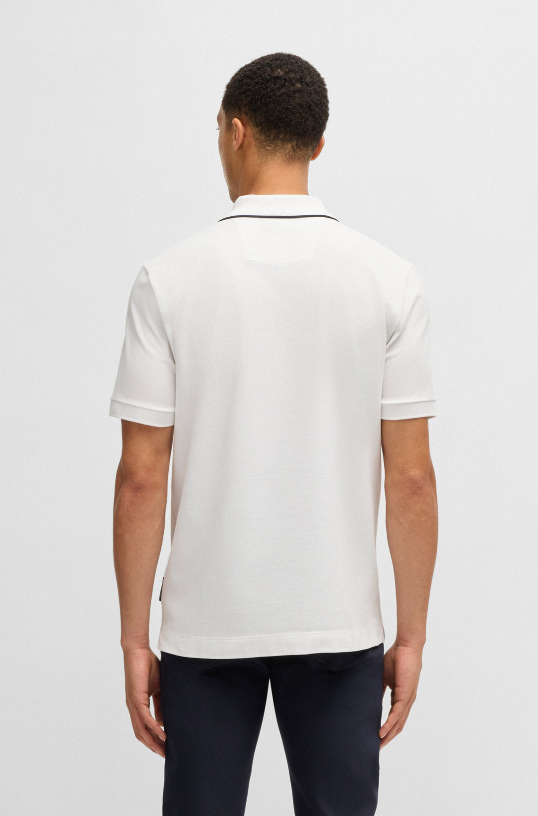 BOSS Polos Regular Fit in Cotton Mix - H-PARAS 71_PS 10269350 01-50531463- Concorde Fashion#color_white-100