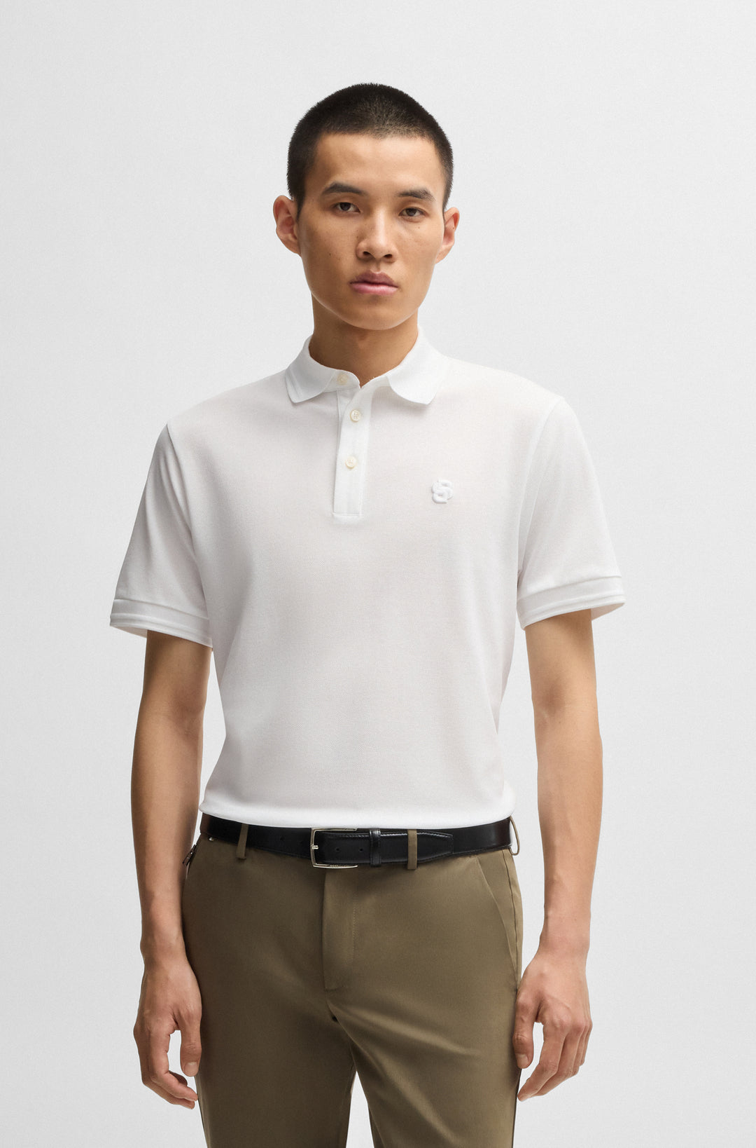 BOSS Polos Regular Fit in Cotton - C-PARRIS 26 10269360 01-50533355- Concorde Fashion#color_white-100