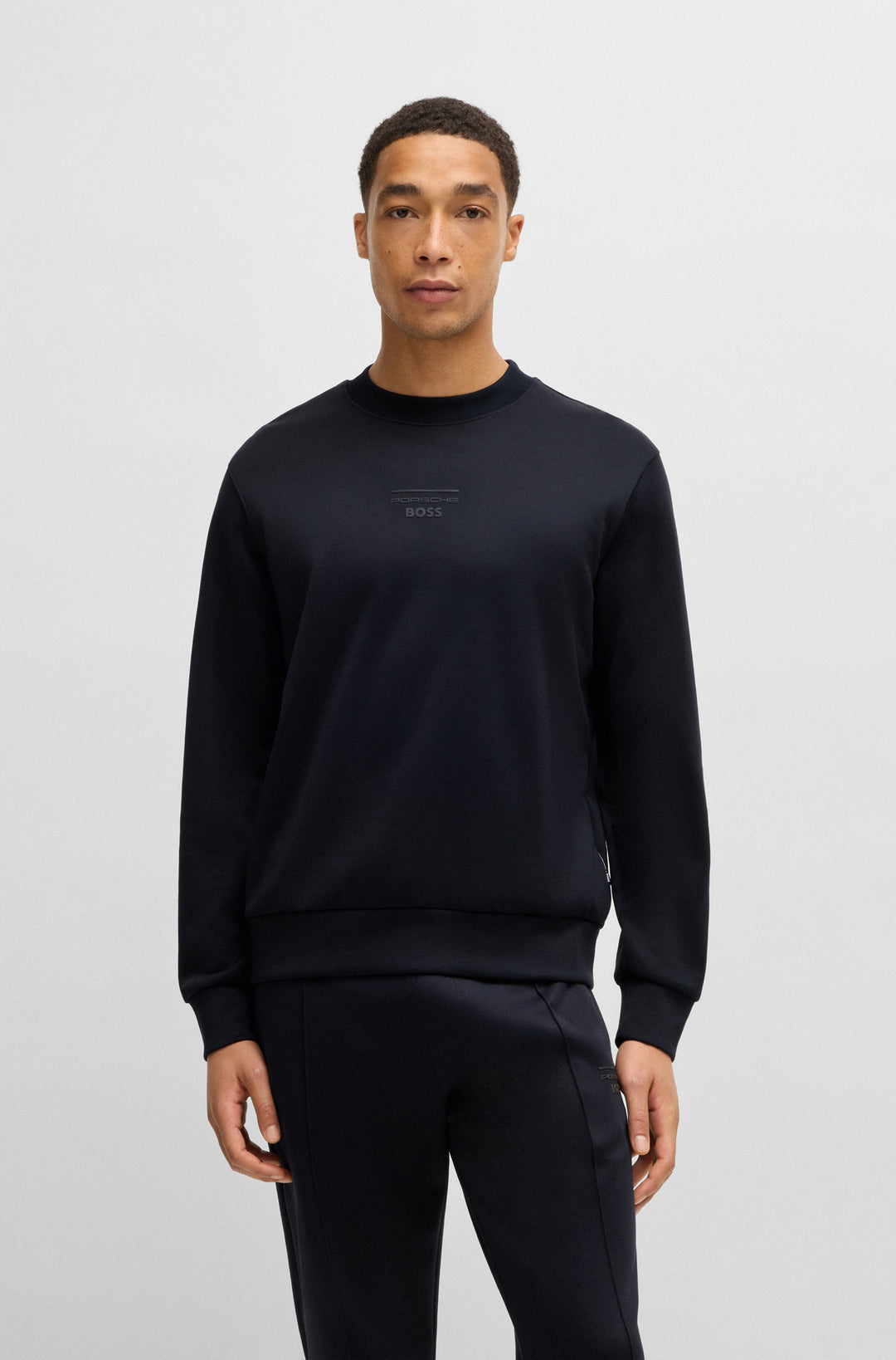 BOSS Sweatshirts Relaxed Fit in Cotton Mix - C-SOLERI 71_PS 10269363 01-50537383- Concorde Fashion#color_navy-404