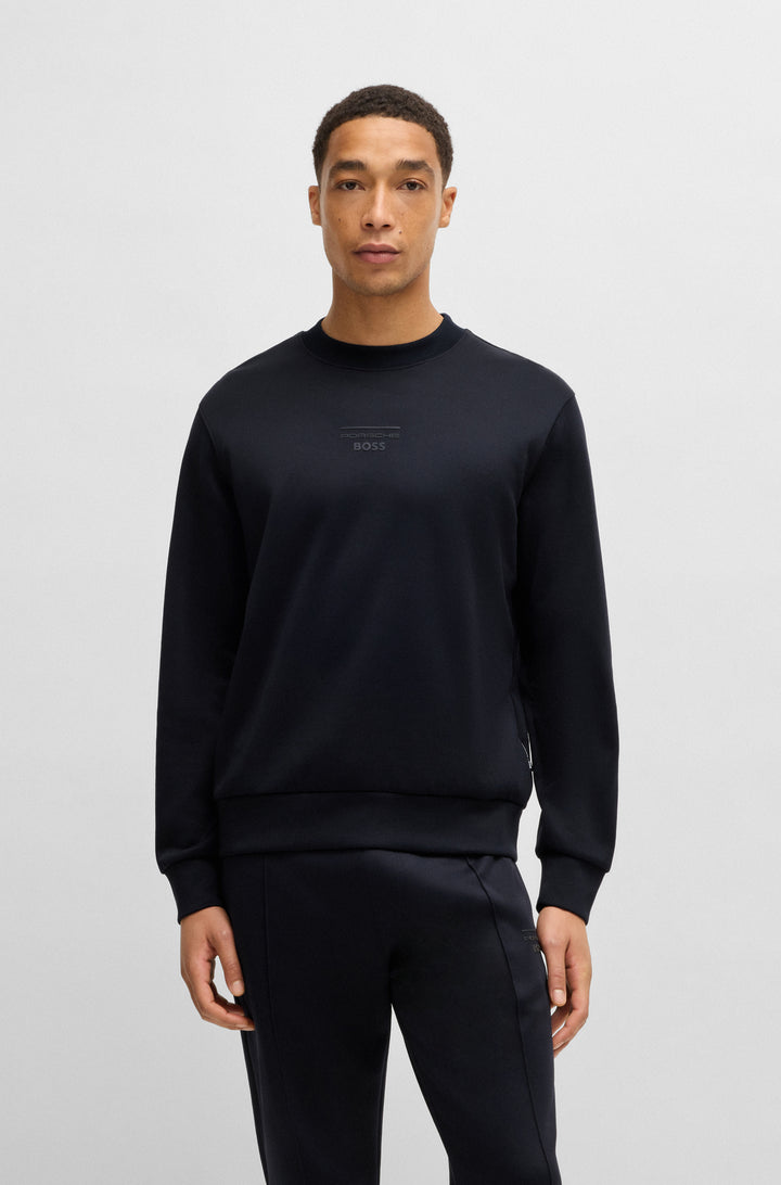 BOSS Sweatshirts Relaxed Fit in Cotton Mix - C-SOLERI 71_PS 10269363 01-50537383- Concorde Fashion#color_navy-404