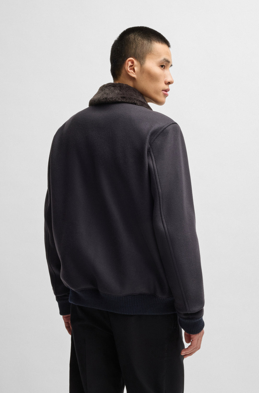 BOSS Coats  in Wool Mix - H-CHARLY-251 10269384 01-50535407- Concorde Fashion#color_navy-404