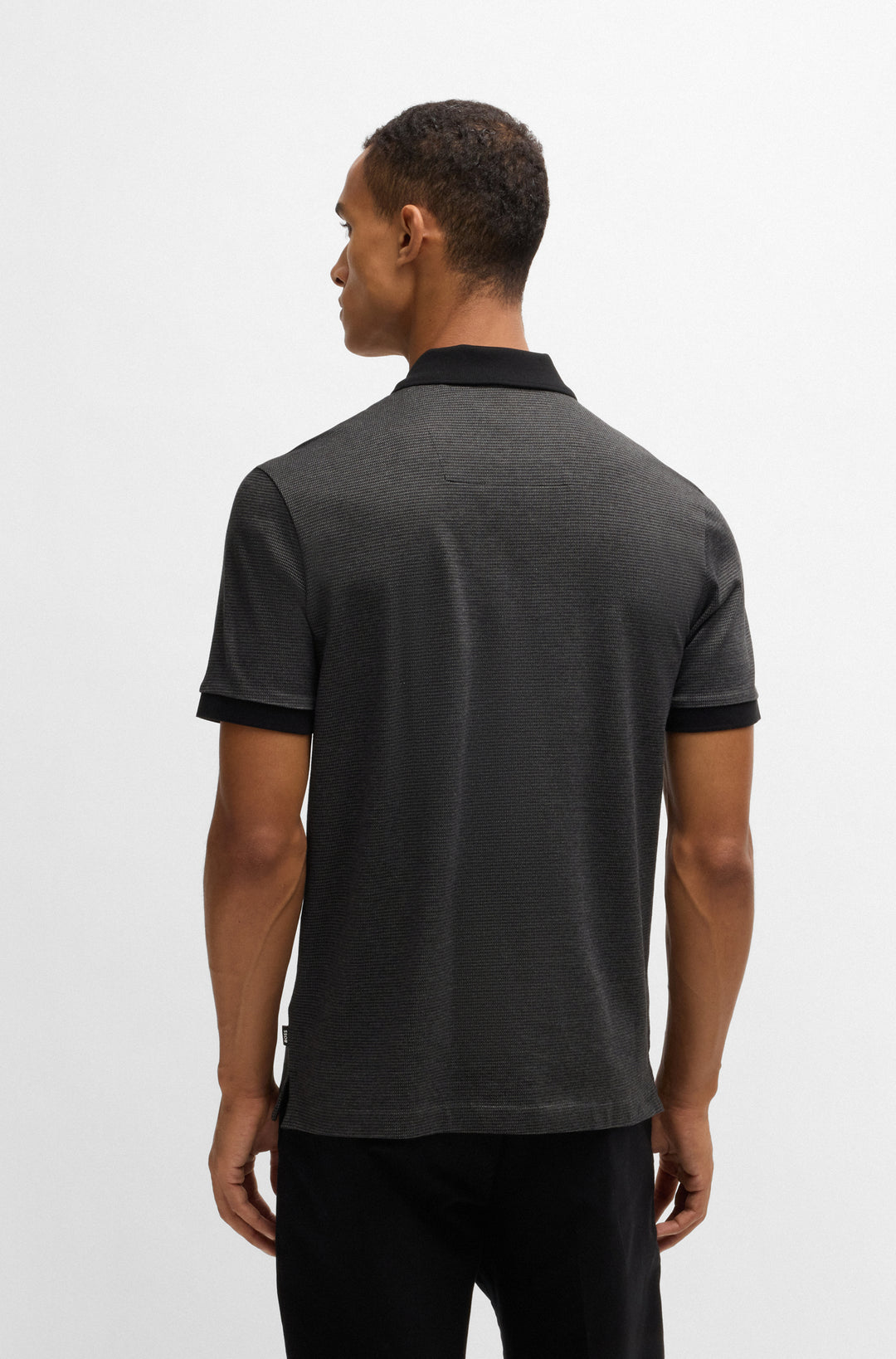 BOSS Polos Regular Fit in Cotton - H-PARLAY 432 10269508 01-50532246- Concorde Fashion#color_black-001