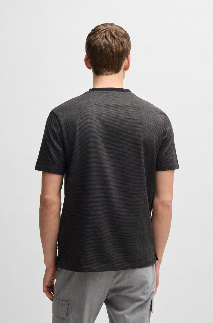 BOSS T-Shirts Regular Fit in Cotton - H-THOMPSON 432 10269508 01-50534030- Concorde Fashion#color_black-001