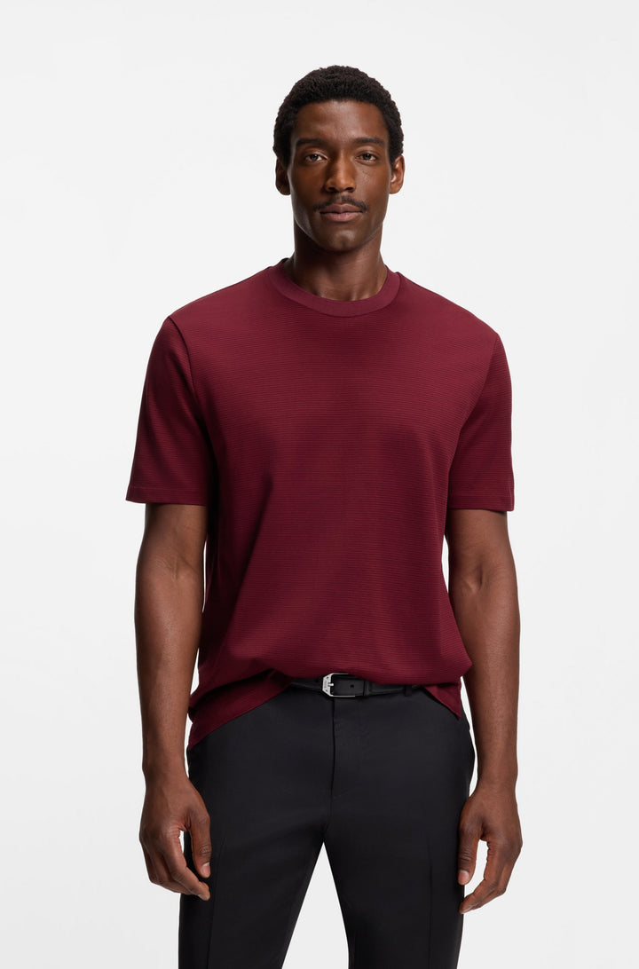 BOSS T-Shirts Regular Fit in Cotton - H-THOMPSON 432 10269508 01-50534030- Concorde Fashion#color_red-602