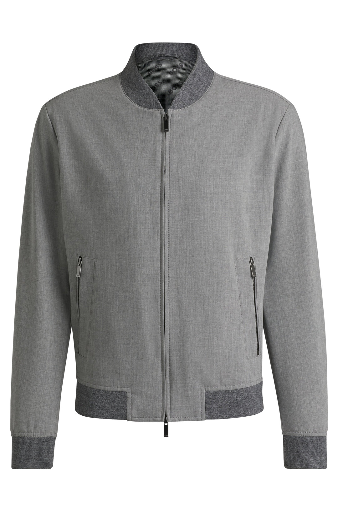 BOSS Blazers Slim Fit in Polyester Mix - P-HANRY-BMB-234 10269518 01-50535707- Concorde Fashion#color_grey-030