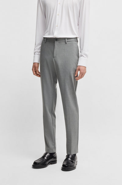 BOSS Trousers Slim Fit in Polyester Mix - P-GENIUS-CW-WG-251 10269518 01-50535709- Concorde Fashion#color_grey-030