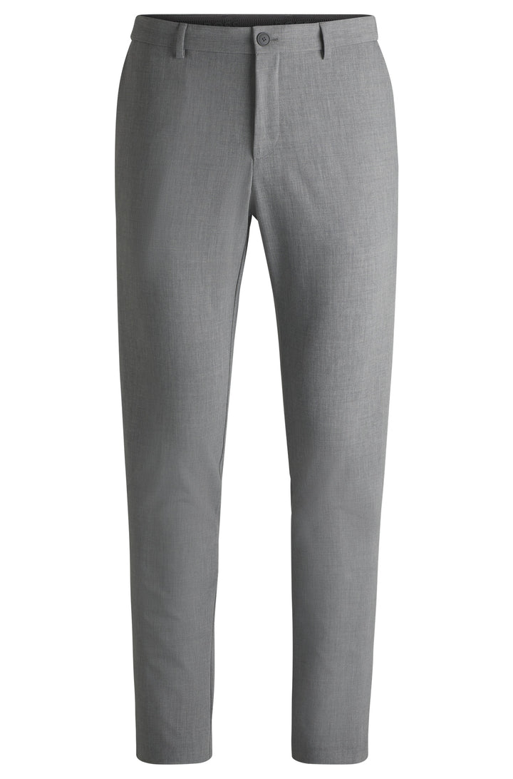 BOSS Trousers Slim Fit in Polyester Mix - P-GENIUS-CW-WG-251 10269518 01-50535709- Concorde Fashion#color_grey-030