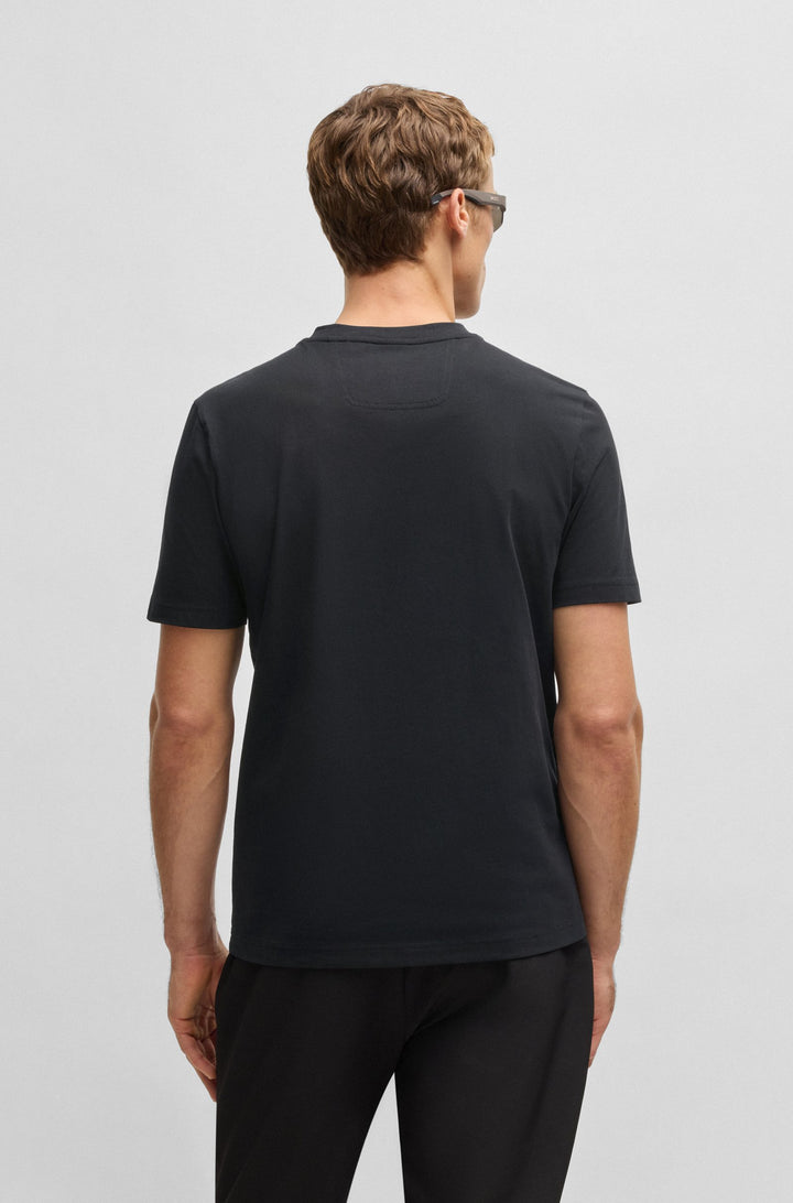 BOSS T-Shirts Regular Fit in Cotton - TEE LOGO HERITAGE 10269604 01-50537825- Concorde Fashion#color_black-001