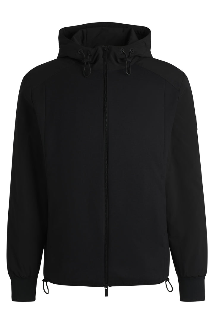 BOSS Hoodies Regular Fit in Cotton Mix - P-STEELE 224 10269627 01-50531963- Concorde Fashion#color_black-001