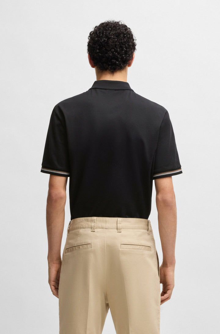 BOSS Polos Regular Fit in Cotton - C-PARLAY 209 10269630 01-50531850- Concorde Fashion#color_black-001