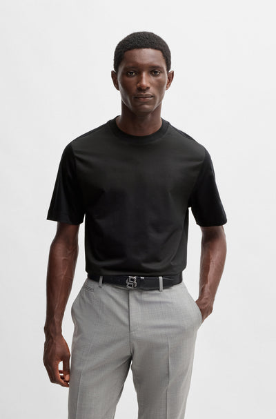 BOSS T-Shirts Regular Fit in Cotton Mix - P-THOMPSON 224 10269638 01-50531962- Concorde Fashion#color_black-001