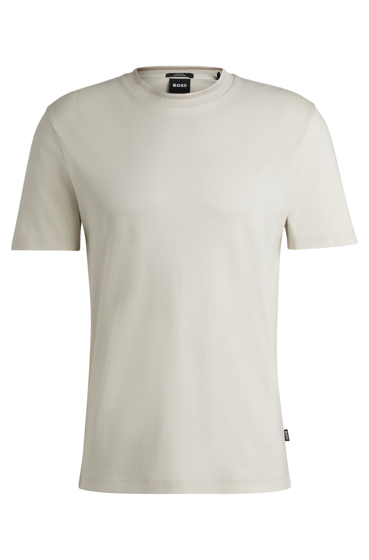 BOSS T-Shirts Slim Fit in Cotton - H-TESSLER 199 10269639 01-50531793- Concorde Fashion#color_white-131