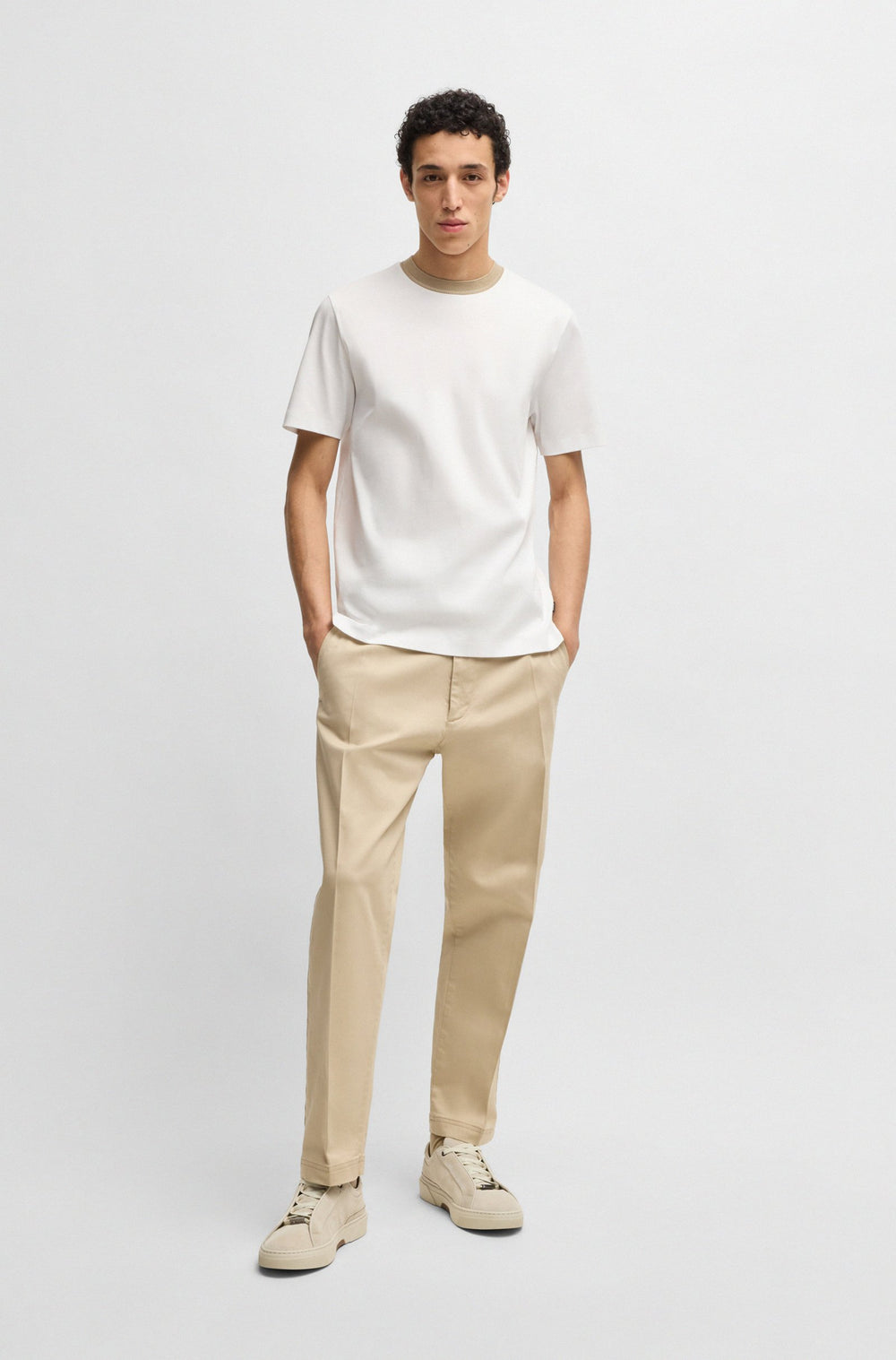 BOSS T-Shirts Slim Fit - H-TESSLER 199 50531793- Concorde Fashion#color_white-100