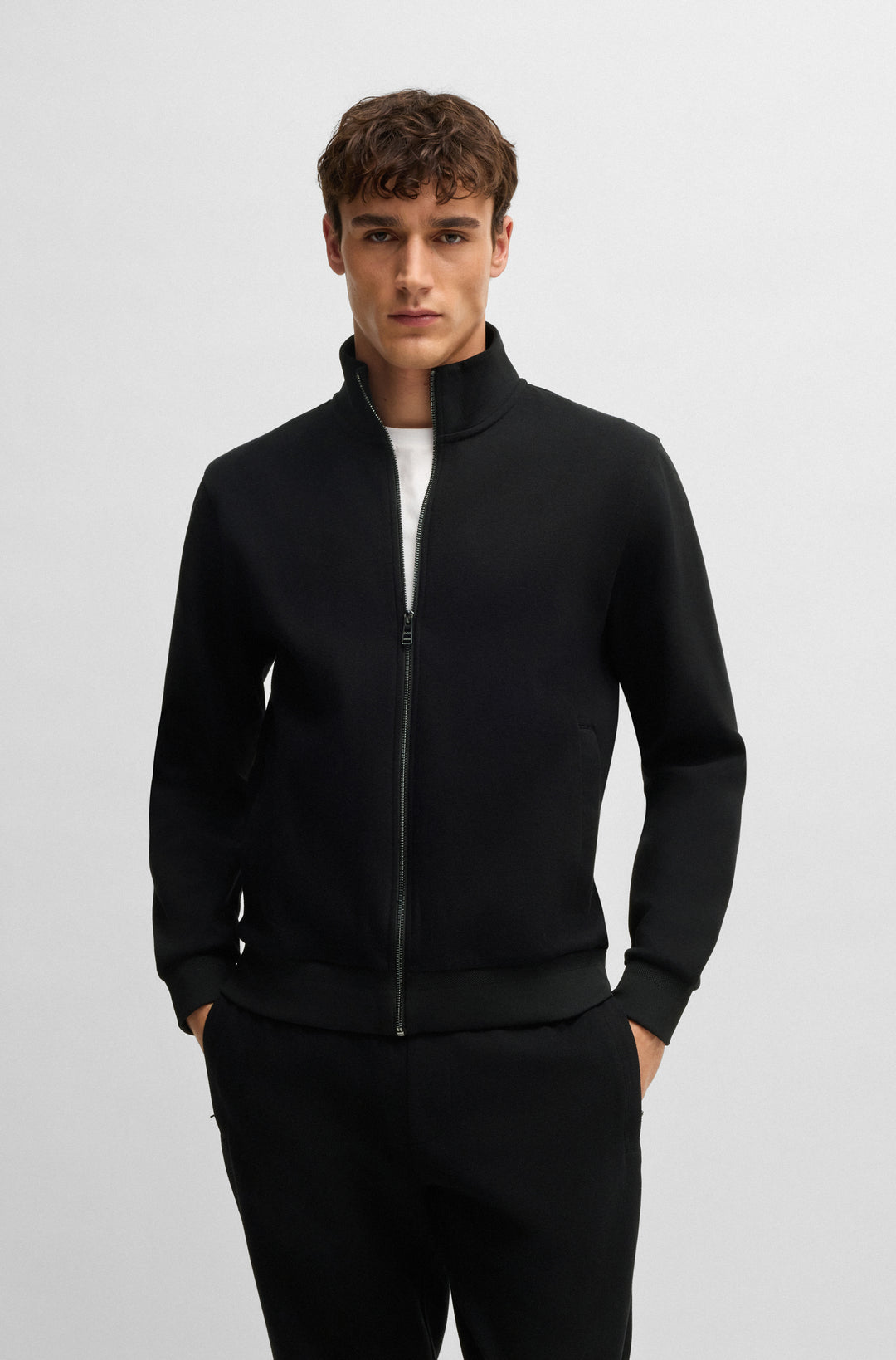 BOSS Sweatshirts Regular Fit in Cotton Mix - H-SHEPHERD 10269641 01-50532755- Concorde Fashion#color_black-001