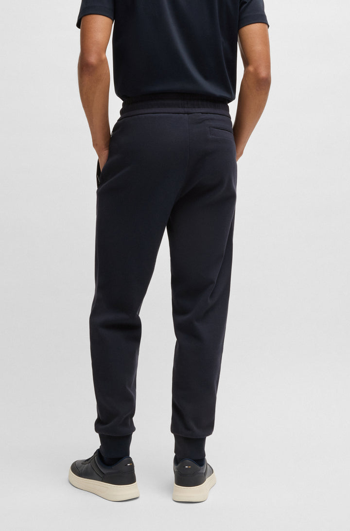 BOSS Jogging Pants Regular Fit in Cotton Mix - H-LAMONT 10269641 01-50532772- Concorde Fashion#color_navy-404