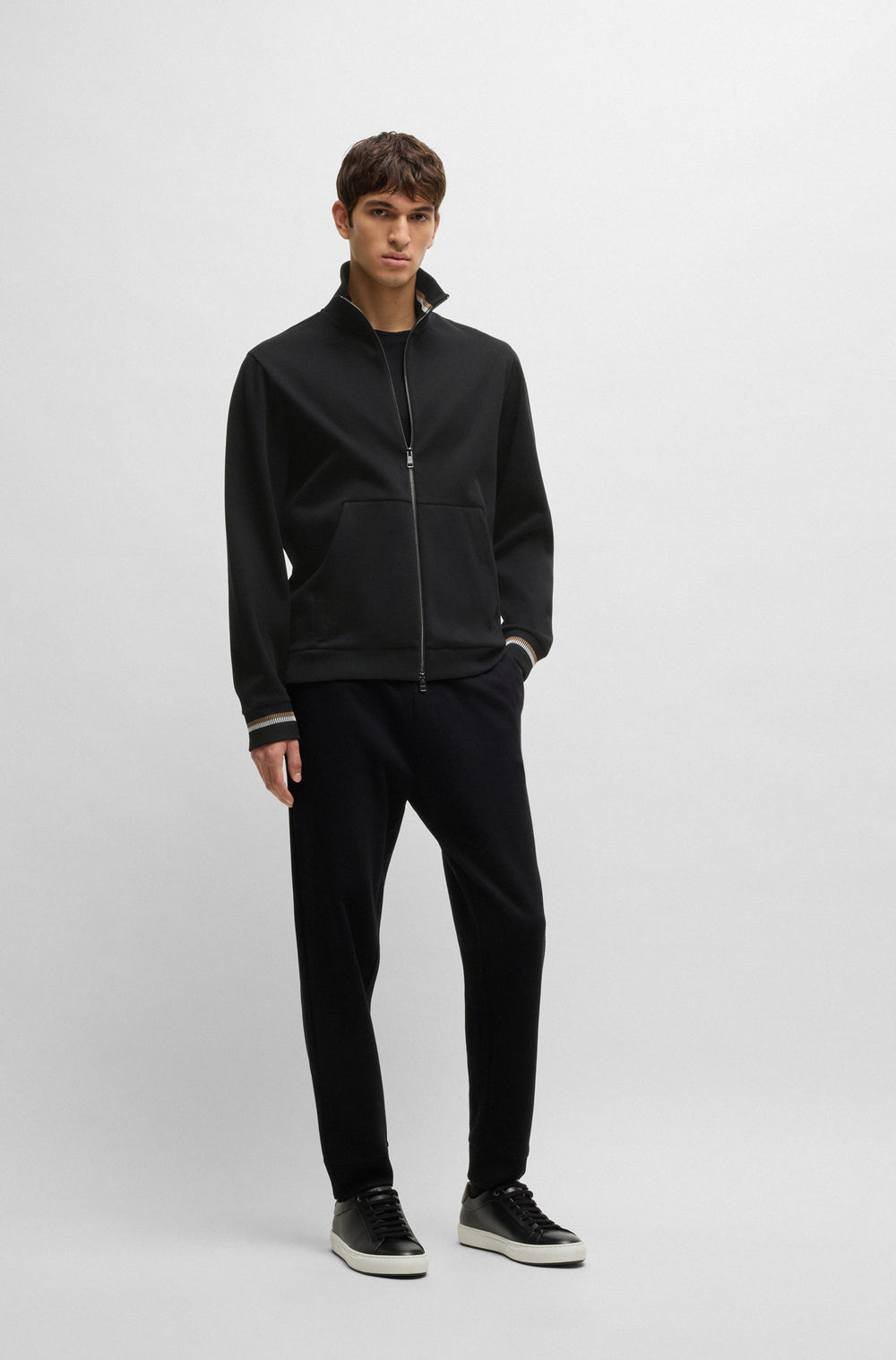 BOSS Sweatshirts Regular Fit in Cotton - C-SIZA 209 10269643 01-50531855- Concorde Fashion#color_black-001