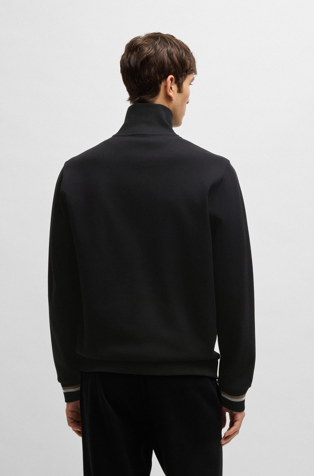 BOSS Sweatshirts Regular Fit in Cotton - C-SIZA 209 10269643 01-50531855- Concorde Fashion#color_black-001