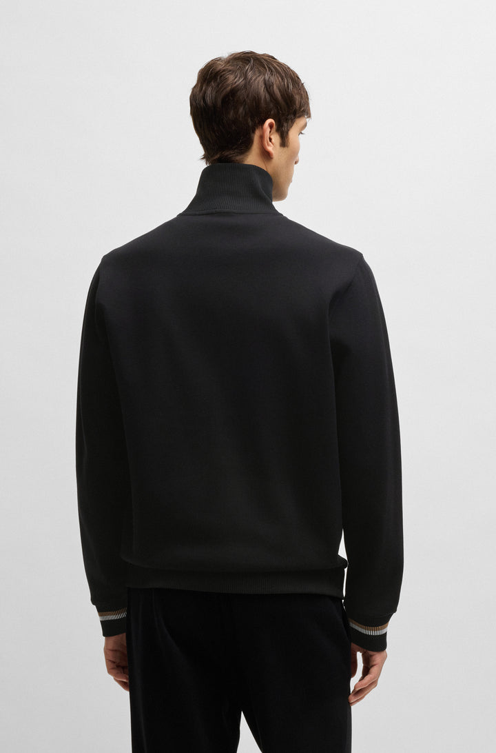 BOSS Sweatshirts Regular Fit in Cotton - C-SIZA 209 10269643 01-50531855- Concorde Fashion#color_black-001