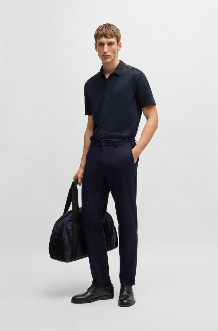 BOSS Polos Regular Fit in Cotton Mix - P-PARRIS 07 10269651 01-50531509- Concorde Fashion#color_navy-404