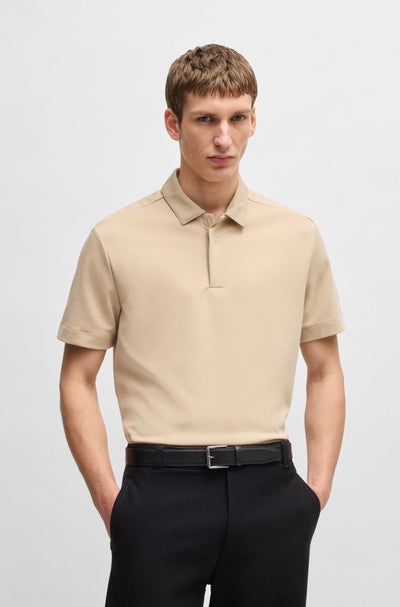 BOSS Polos Regular Fit in Cotton Mix - P-PARRIS 07 10269651 01-50531509- Concorde Fashion#color_beige-275