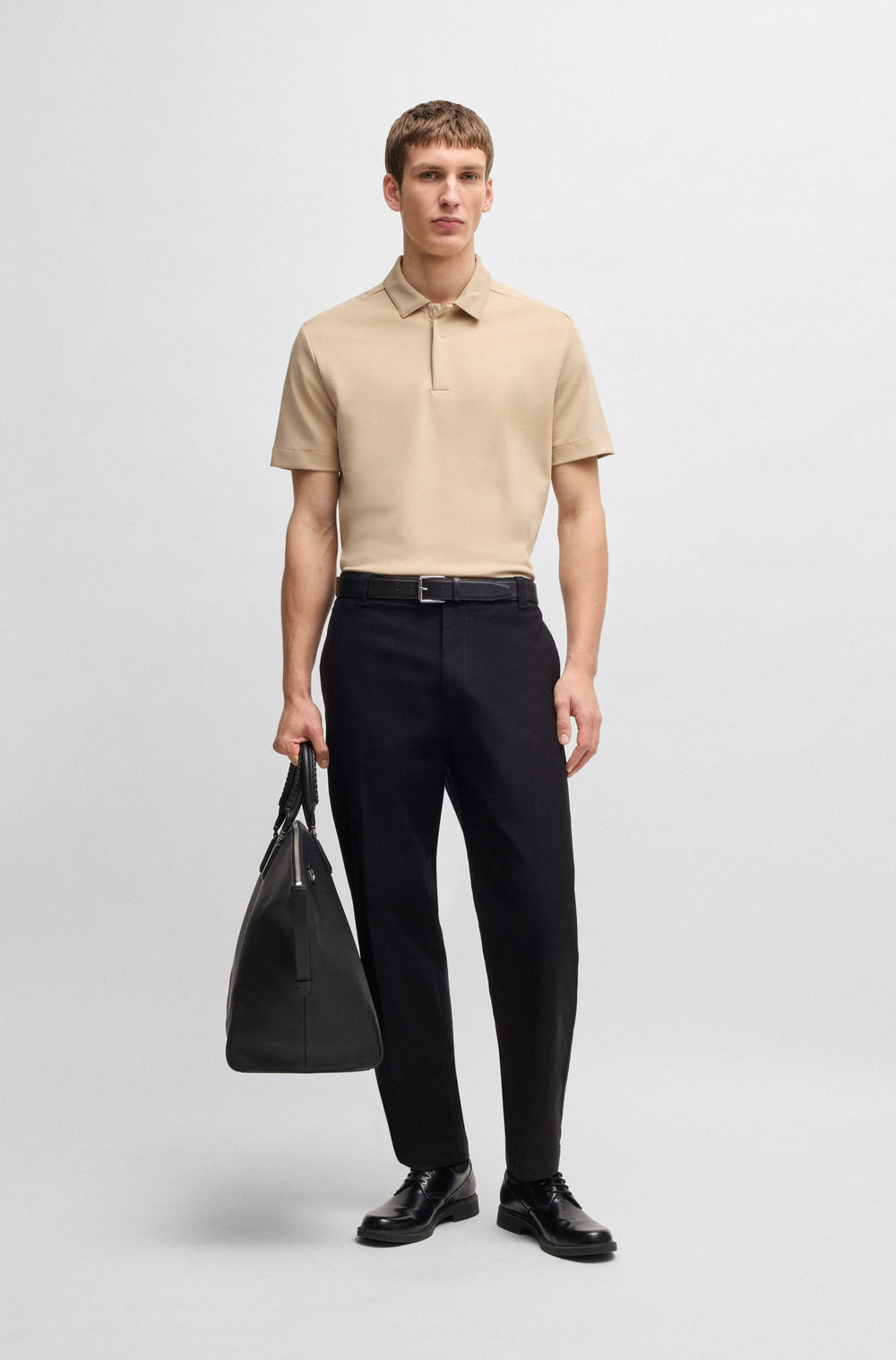 BOSS Polos Regular Fit in Cotton Mix - P-PARRIS 07 10269651 01-50531509- Concorde Fashion#color_beige-275