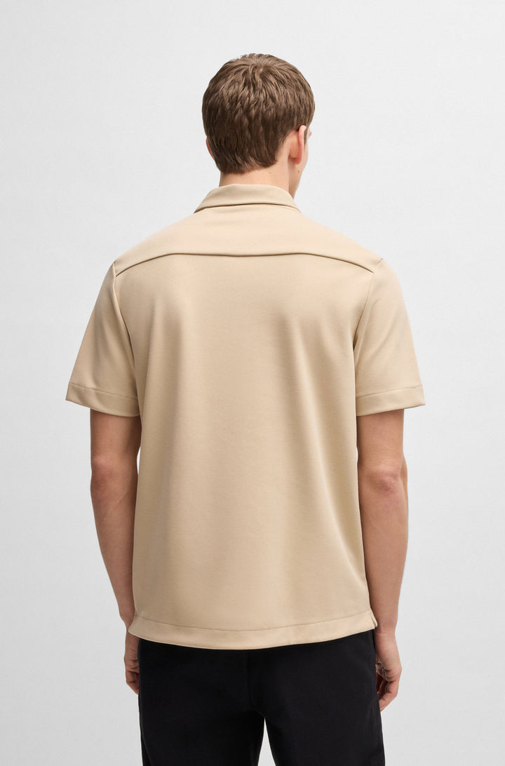 BOSS Polos Regular Fit in Cotton Mix - P-PARRIS 07 10269651 01-50531509- Concorde Fashion#color_beige-275