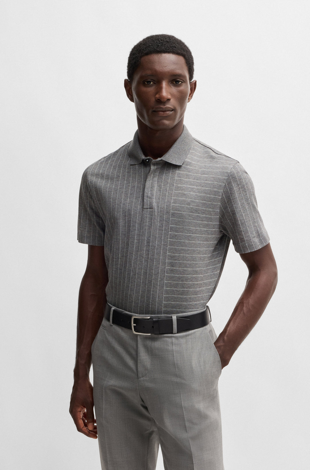 BOSS Polos Regular Fit in Cotton - C-PACK 111 10269655 01-50531306- Concorde Fashion#color_grey-030