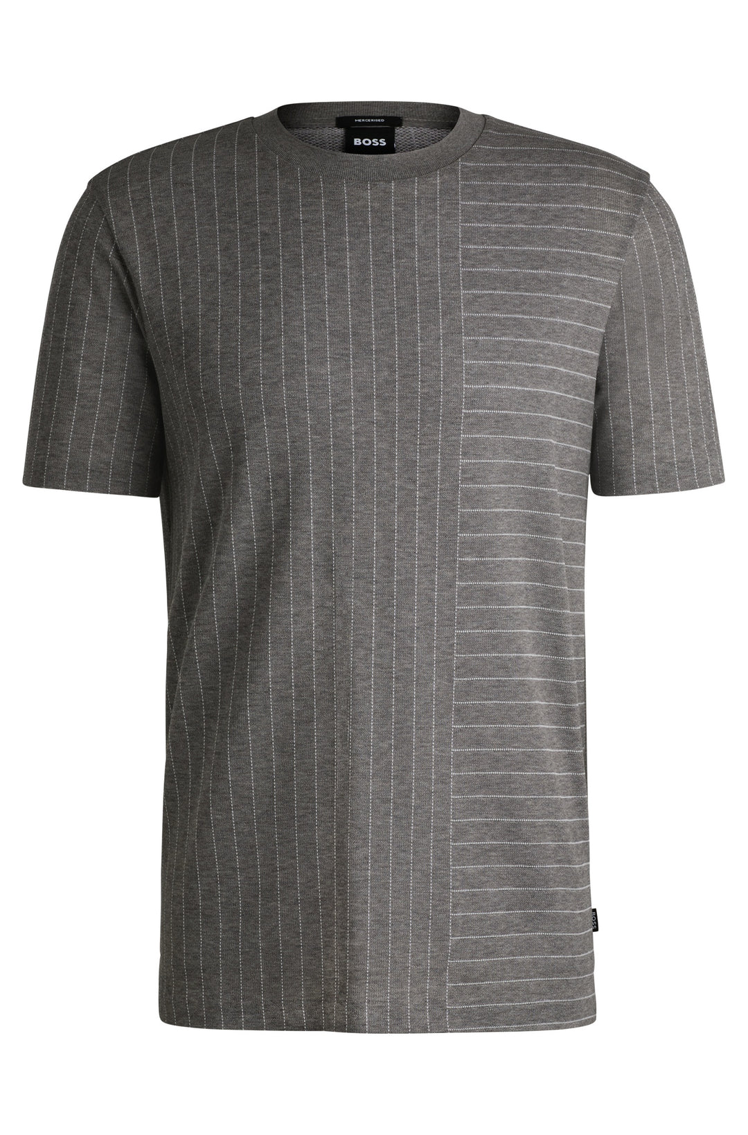 BOSS T-Shirts Regular Fit in Cotton - C-THOMPSON 111 10269655 01-50531315- Concorde Fashion#color_grey-030