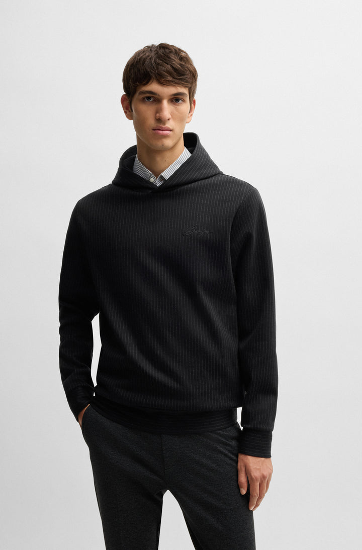 BOSS Hoodies Regular Fit in Cotton Mix - C-SEEGER 111 10269661 01-50531324- Concorde Fashion#color_black-001