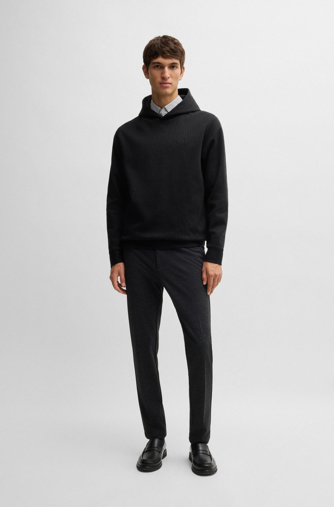 BOSS Hoodies Regular Fit in Cotton Mix - C-SEEGER 111 10269661 01-50531324- Concorde Fashion#color_black-001