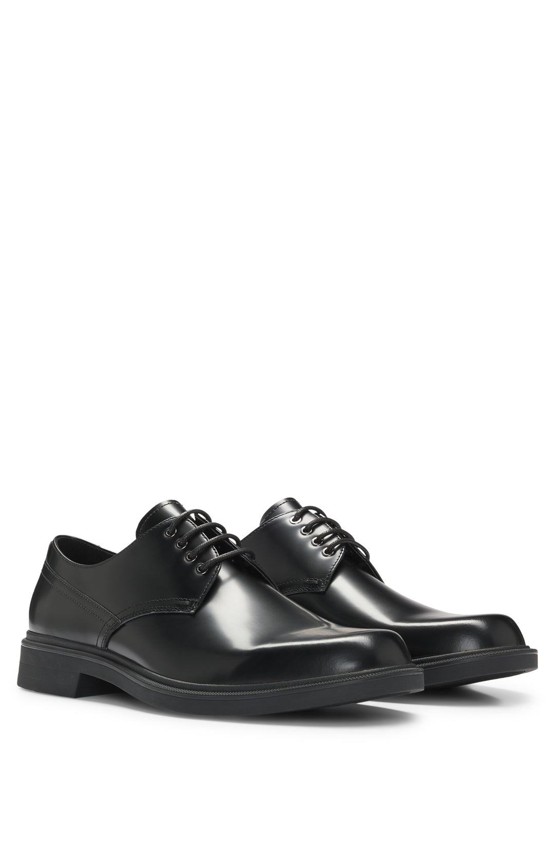BOSS Formal Shoes Standard Sole in Leather - RONNIN_DERB_BO 10269708 01-50536164- Concorde Fashion#color_black-001