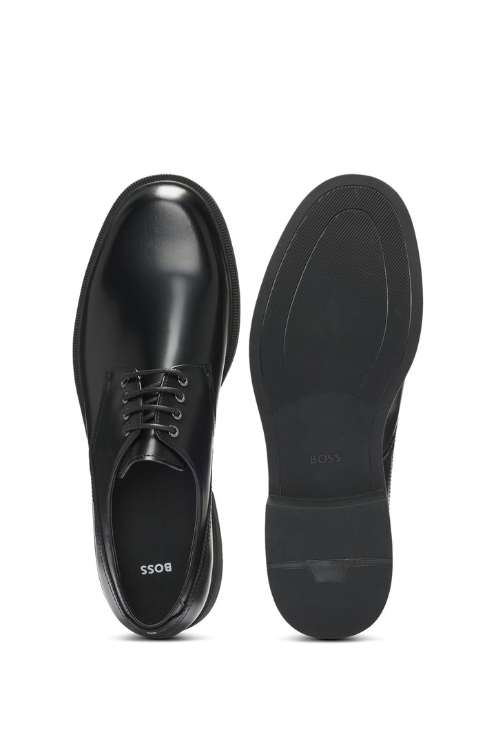 BOSS Formal Shoes Standard Sole in Leather - RONNIN_DERB_BO 10269708 01-50536164- Concorde Fashion#color_black-001