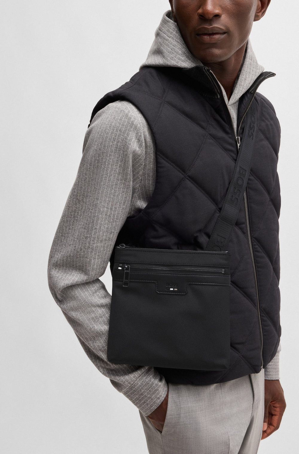 BOSS Bags  in Polyester - RAY_N_ENVELOPE 10269724 01-50536191- Concorde Fashion#color_black-001