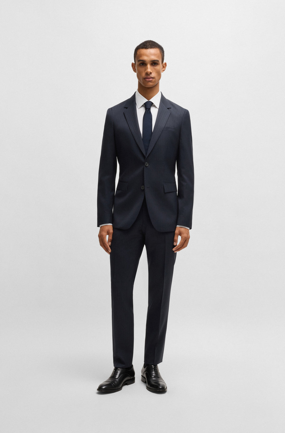 BOSS Suits Slim Fit in Wool - H-HOUSTON-2PCS-243 10269897 01-50537405- Concorde Fashion#color_navy-404