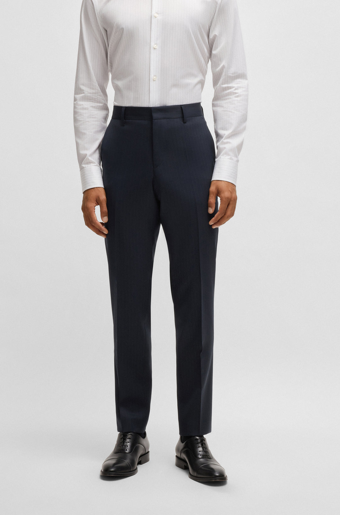 BOSS Suits Slim Fit in Wool - H-HOUSTON-2PCS-243 10269897 01-50537405- Concorde Fashion#color_navy-404