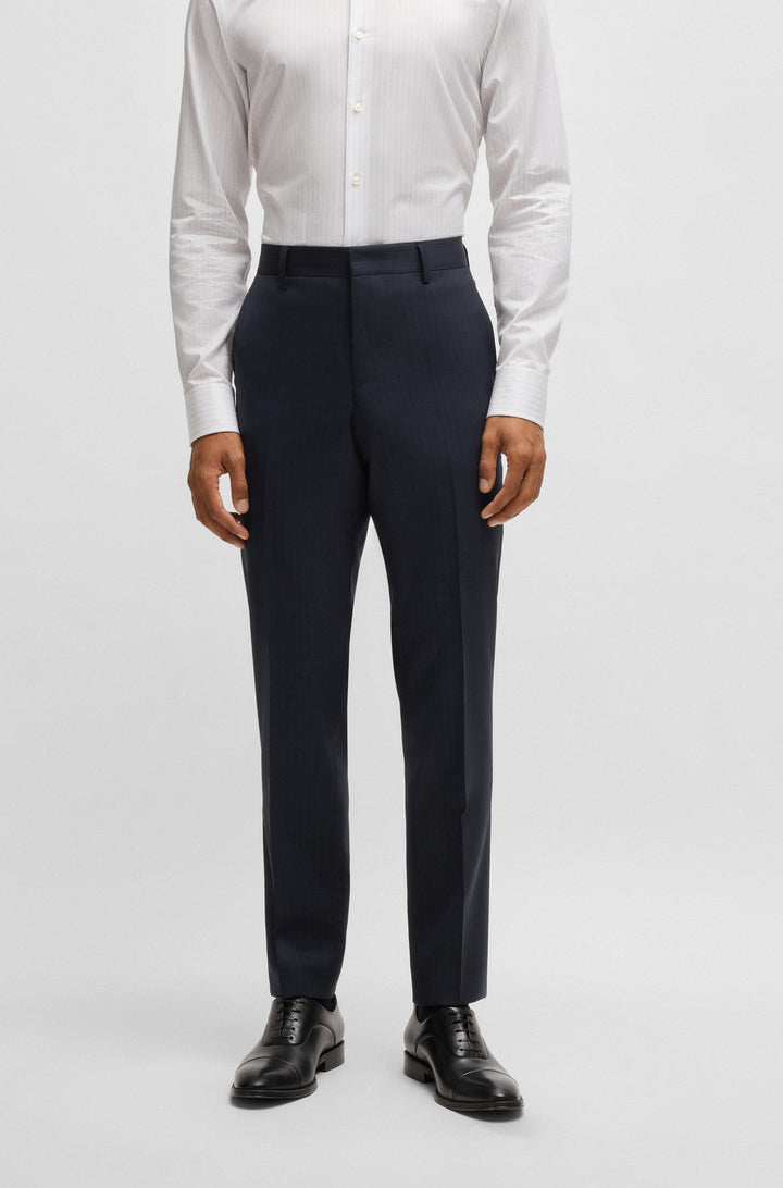 BOSS Suits Slim Fit in Wool - H-HOUSTON-2PCS-243 10269897 01-50537405- Concorde Fashion#color_navy-404