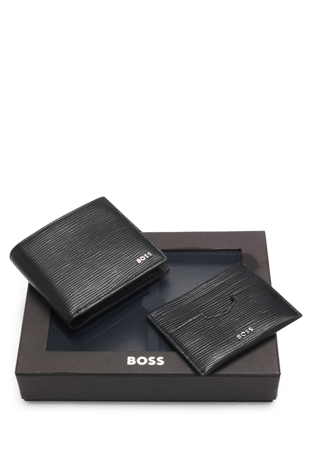 BOSS Gift Sets  in Leather - GB_4 CC COIN&S CARD 10269913 01-50536901- Concorde Fashion#color_black-001