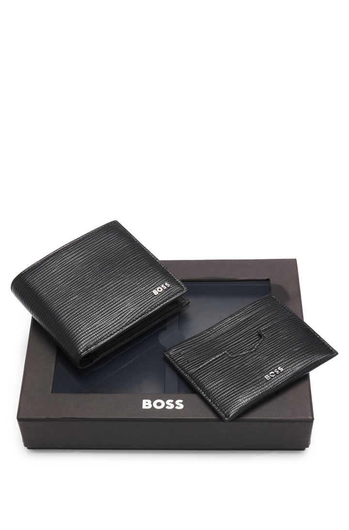 BOSS Gift Sets  in Leather - GB_4 CC COIN&S CARD 10269913 01-50536901- Concorde Fashion#color_black-001