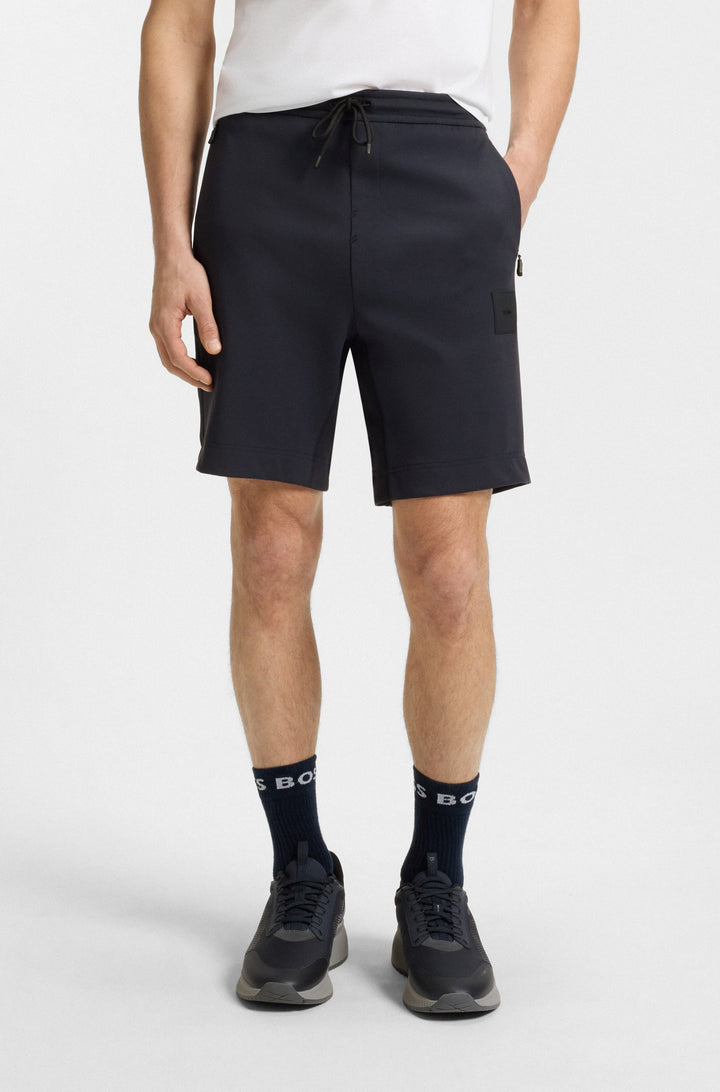 BOSS Shorts Regular Fit - HEADLO RIB 50537199- Concorde Fashion#color_navy-402
