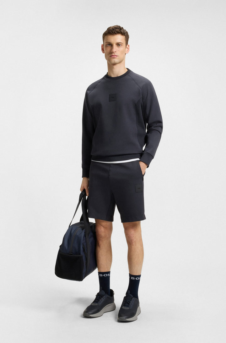 BOSS Shorts Regular Fit - HEADLO RIB 50537199- Concorde Fashion#color_navy-402