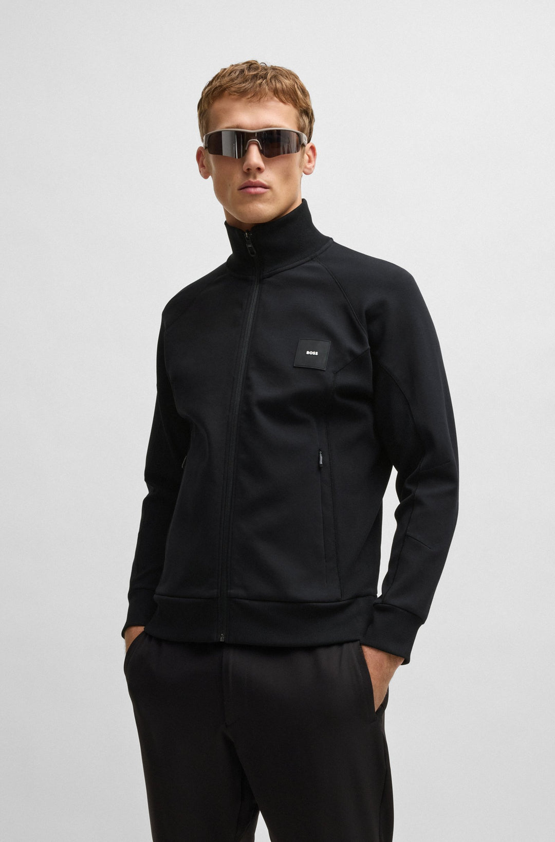 BOSS Sweatshirts Regular Fit - SKAZ RIB 50537205- Concorde Fashion#color_black-001