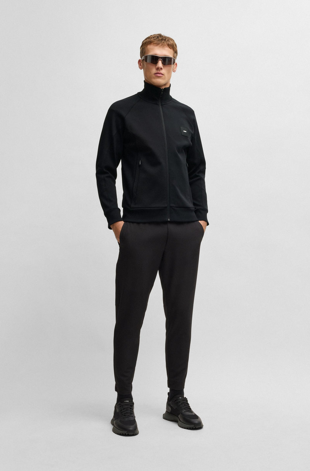 BOSS Sweatshirts Regular Fit - SKAZ RIB 50537205- Concorde Fashion#color_black-001