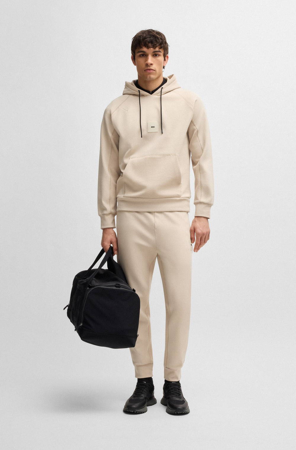 BOSS Hoodies Regular Fit - SOODY RIB 50537215- Concorde Fashion#color_beige-284