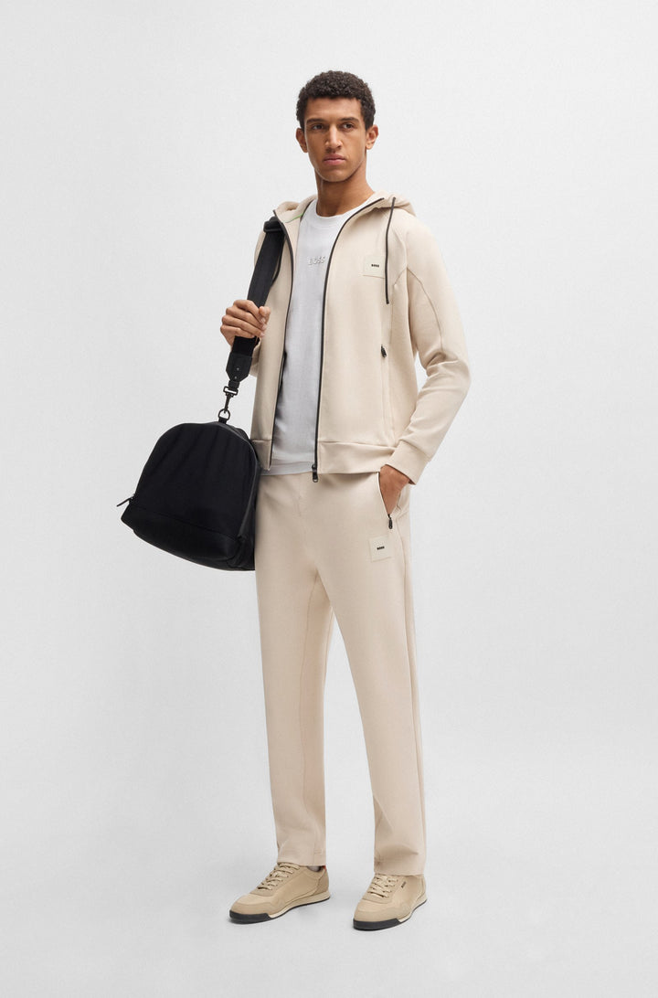 BOSS Jogging Pants Regular Fit - HADIM RIB 50537216- Concorde Fashion#color_beige-284