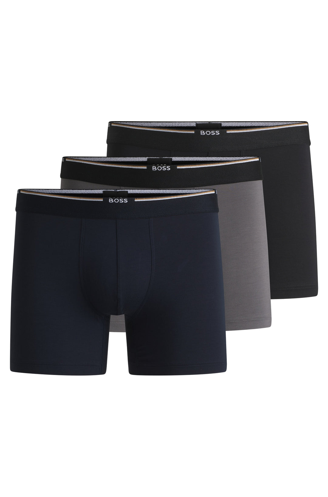 BOSS Boxers  in Viscose Mix - BOXERBR 3P BAMBOO 10270020 01-50534503- Concorde Fashion#color_black-001