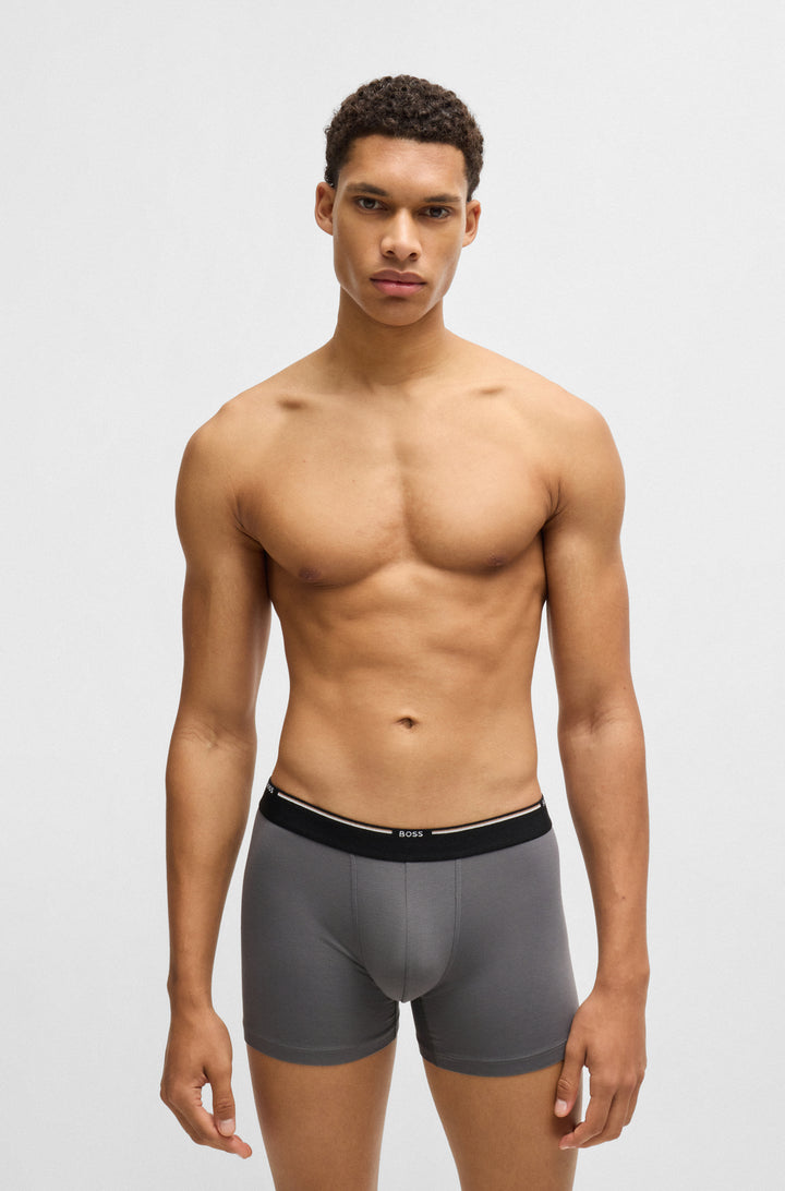 BOSS Boxers  in Viscose Mix - BOXERBR 3P BAMBOO 10270020 01-50534503- Concorde Fashion#color_black-001