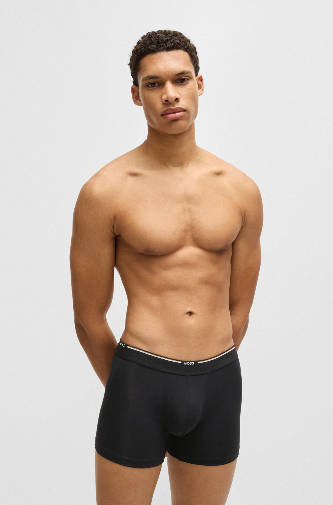 BOSS Boxers  in Viscose Mix - BOXERBR 3P BAMBOO 10270020 01-50534503- Concorde Fashion#color_black-001