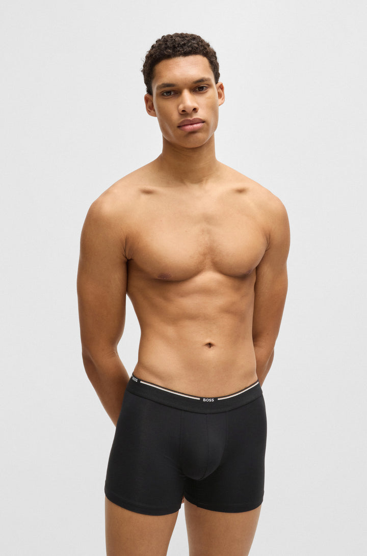 BOSS Boxers  in Viscose Mix - BOXERBR 3P BAMBOO 10270020 01-50534503- Concorde Fashion#color_black-001
