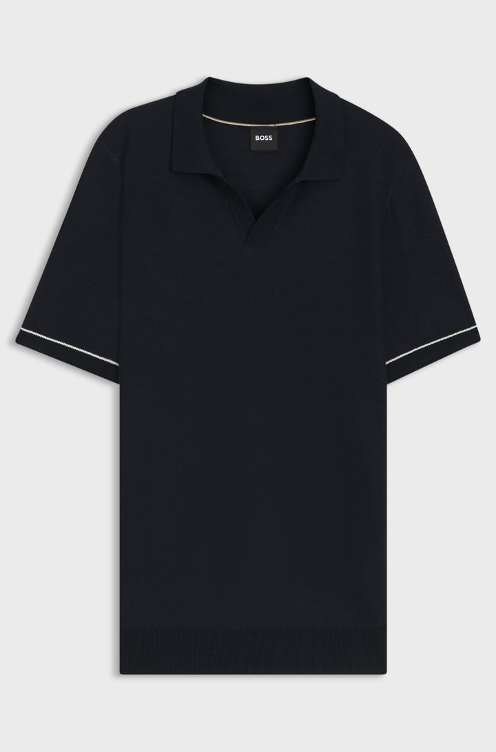 BOSS Sweaters Regular Fit in Cotton Mix - H-JIANLUCA 10270172 01-50537654- Concorde Fashion#color_navy-404