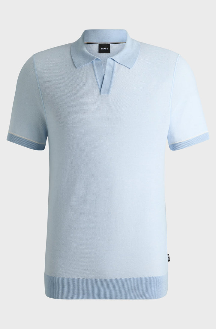 BOSS Sweaters Regular Fit in Cotton Mix - H-JIANLUCA 10270172 01-50537654- Concorde Fashion#color_blue-450